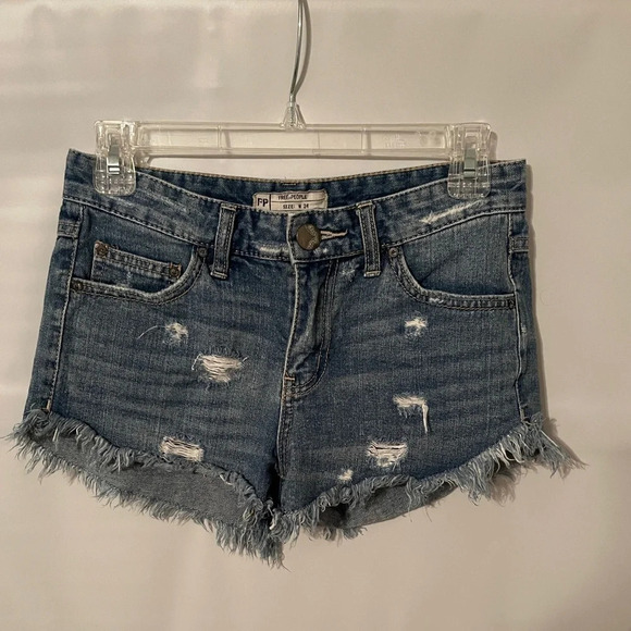 Free People Denim Shorts - Picture 1 of 3